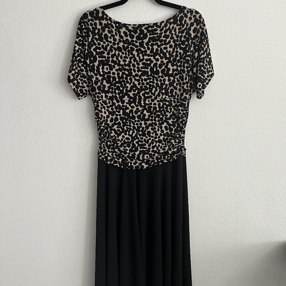 Enfocus Studio Leopard Print Ruched Waist Dress - Picture 4 of 4